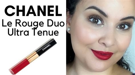 chanel le rouge duo ultra tenue ever red|chanel rouge duo ultrawear.